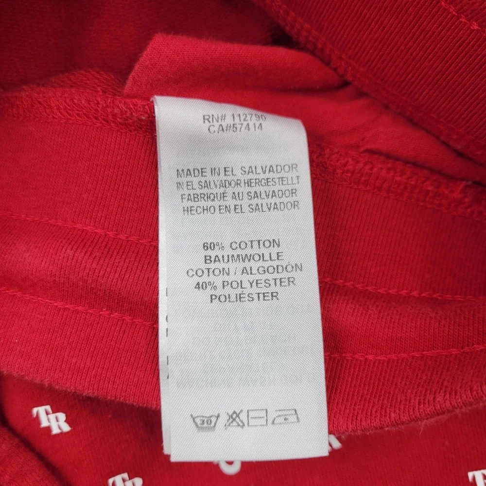 True Religion Tracksuit Mens Medium Red Monogram Zip Hoodie‎ Jogger 2 Piece Set